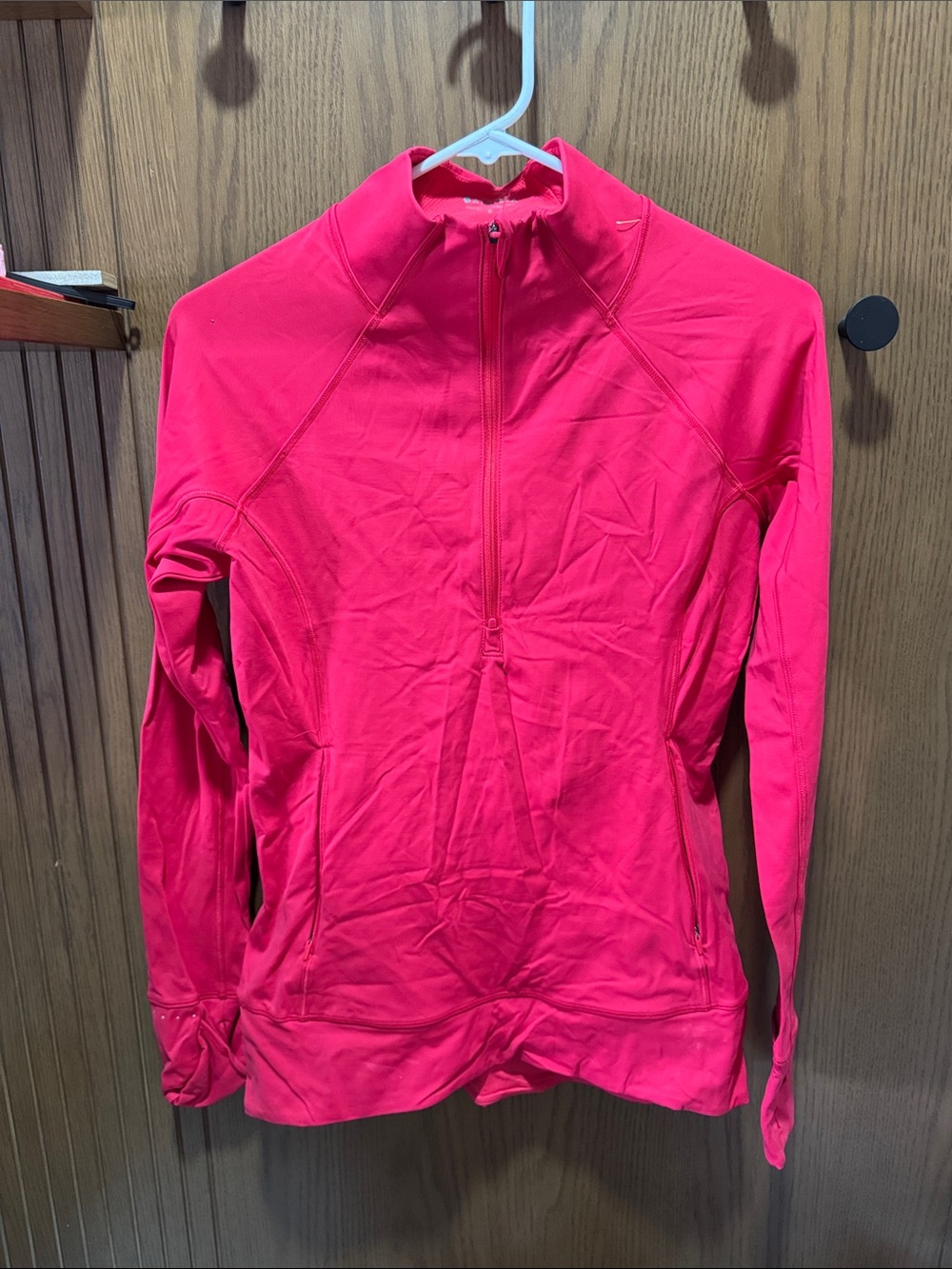 Athleta Hot Pink Quarter-Zip Pullover